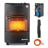LEHMANN Gasheizer, Gasheizung 4,2 kW, bis 80 m², Infrarot, Piezozündung