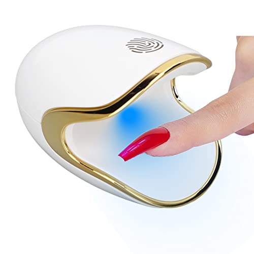 Mini Nail LED Lamp, LED Nail Lamp,Portable Mini Nail Dryer, 360° Quick Gel Nail Light,Manicure LED Light for Gel Nail Art Flash Curing Lamp DIY Nail Art & Salon Manicure