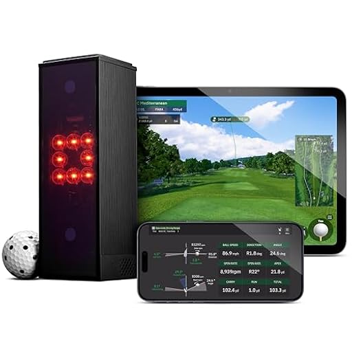 Square Golf Monitor de Lanzamiento Unisex para Interiores, Color Negro | Ya disponible en tu tienda friki favorita! En mundofriki.es!