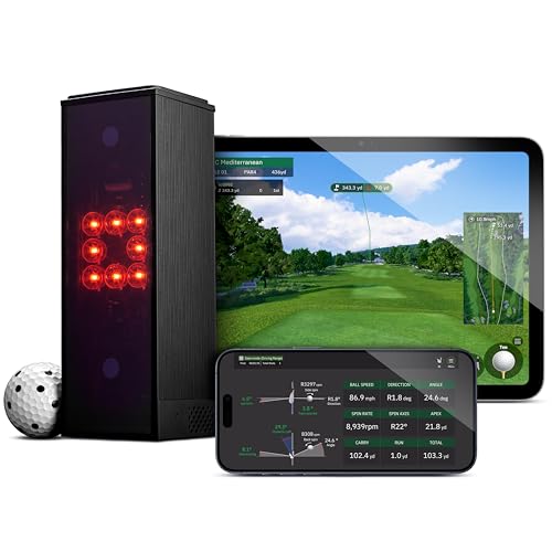 Square Golf Monitor de Lanzamiento Unisex para Interiores, Color