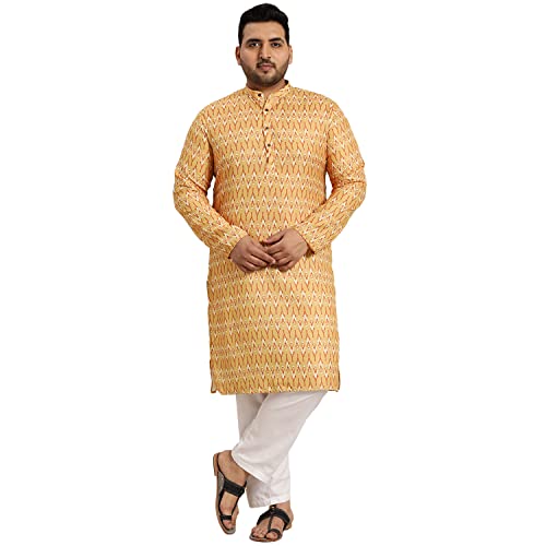 Pyjama coton homme Mehendi avec ensemble kurta blanc SOJANYA