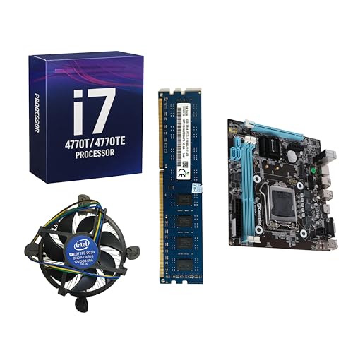 Image of Core i7-4770T /TE 4th Gen Upto 3.70 GHZ Combo Kit with H81 Motherboard, 8GB DDR3 1600MHz RAM, CPU Fan, Pre-Assembled, 1 Year Warranty