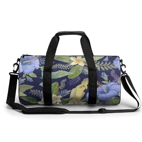 Sac de voyage fleurs perroquet idéal pour camping et randonnée