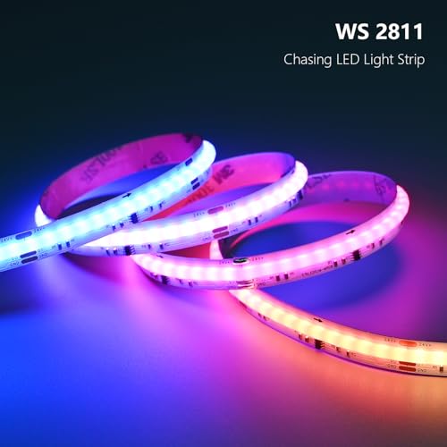Tira de LED RGB+IC COB WS2811 24V 20 metros 2 rollos miniatura 2