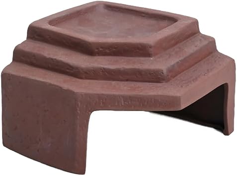 Reptile Habitat Decor Hideouts Basking Platform with Ramp for Aquatic Turtles Reptile Hide Cave Resting Terrace for Tortoise, Bearded Dragon,Leopard Gecko,Lizard