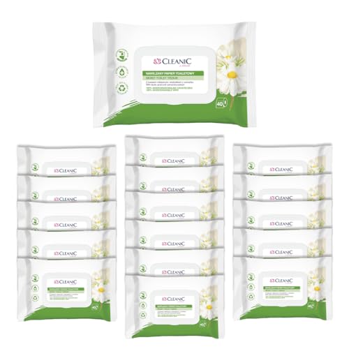 Cleanic Carta Igienica Umidificata con Camomilla