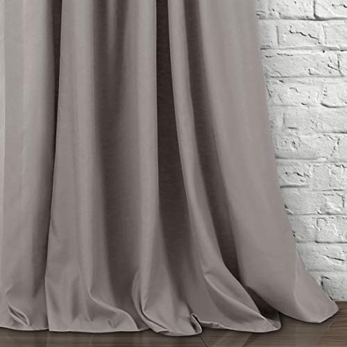 Lush Decor Curtains Ruffle Window Panel Set for Living Dining, Bedroom (Pair), Polyester, Grey, 40" W x 84" L (Pack of 1) - Image 4