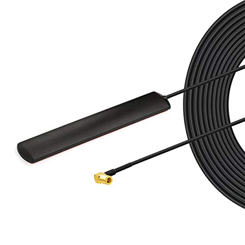 Bingfu Autoantenne, FM/AM-radio-antenne, SMB, plakbevestiging, verborgen patch antenne voor auto, vrachtwagen, SUV, auto, stereo in dashhoofd, cd, media-ontvanger, speler, audio, HD-radio, tuner versterker