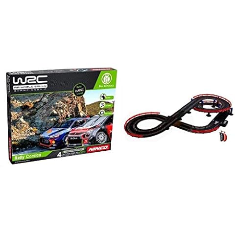 Circuito de Slot WRC Rally Corsica con 2 Coches y Botón Turbo Cover