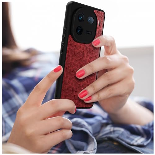 Image of KAPAVER Hybrid Back Cover Case Compatible with iQOO 12 5G (PC+TPU) (Stripe Cube Black)