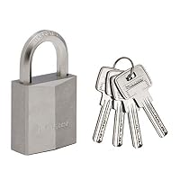 Linea Bianca Icona A Forma Di Lucchetto Isolata Con Sfondo A Ombra Lunga Segno Gm1479671610 507577771