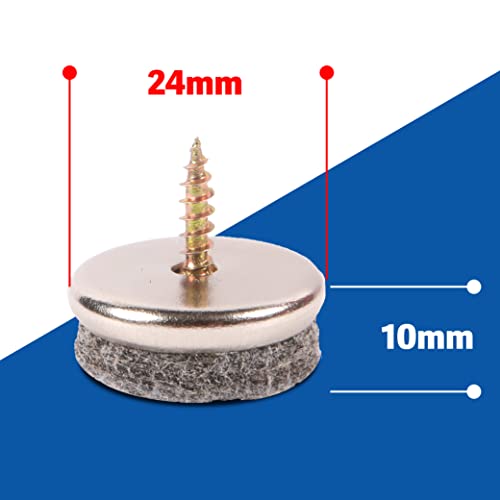 SIMALA Chair Leg Floor Protectors, 24mm Diameter Furniture Pads Floor Protectors - Image 3
