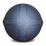 Bosu Half Ball Home Balance Exercise Trainer for Strength, Stability, Cardio, and Flexibility Workouts with Hand Pump and Manual, Blue