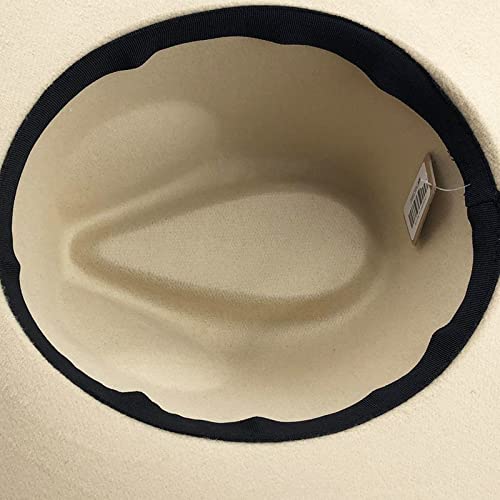 BAOZENGMUY-Fedora-Trilby-Chapeau-Feutre-Solide-Chapeau-Fedoras-Classique-Hommes-Femmes-Chapeau-De-Jazz-Panama-95Cm-Large-Bord-Grand-Fedoras-Blancs