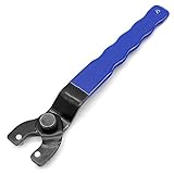 ✔ TAMAÑO: El tamaño de la llave de la amoladora angular es de 20 x 4 cm / 7,8 x 1,5 pulgadas. El tamaño se puede ajustar girando la tuerca. El tamaño moderado hace que el desmontaje y el montaje sean flexibles y convenientes.
