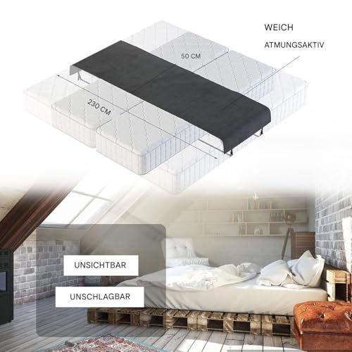 Puente de cama Split King con diseño divisible Double Llener para hogar 5