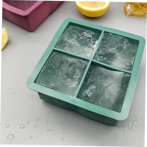 Molde para cubitos de hielo de silicona con tapa miniatura 5