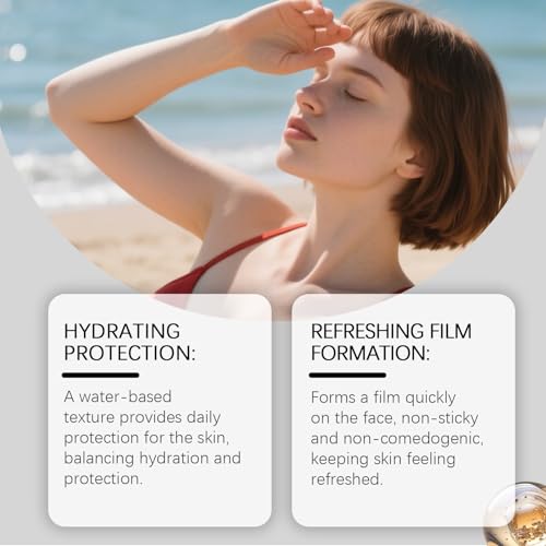 Generic Tinted Sunscreen for Face - Broad Spectrum SPF50+ Protector, Lightweight Non-Greasy Daily Wear with Moisturizer for Natural Light Coverage and a Refreshed Appearance (2PC) 2pcs