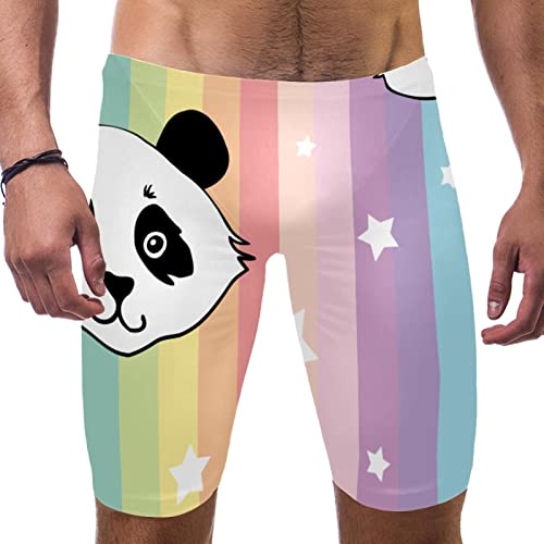 Bañador de entrenamiento largo para hombre en talla grande 3XL resistente al cloro multicolor