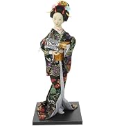 12 Inch Geisha Kimono Doll: Japanese Geisha Doll - Traditional Beautiful Maiko Doll Desktop Ornam...