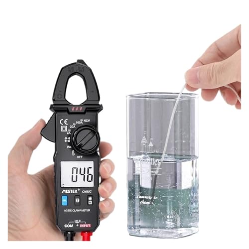 ミニクランプメーター オートレンジ 100A 600V NCV 高精度マルチメーター ポータブルデジタルクランプメーター 温度プローブ付き