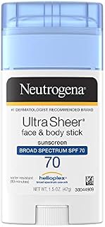 Neutrogena Ultra Sheer Non-Greasy Sunscreen Stick for Face & Body, Broad Spectrum SPF