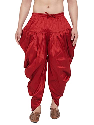 VASTRAMAY Men's Baap Beta Silk Blend Casual Style Kurta Pyjama Se...