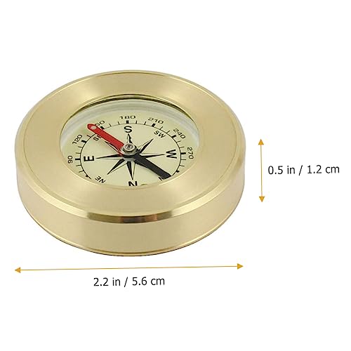 Brújula de Cobre Portátil para Camping miniatura 3