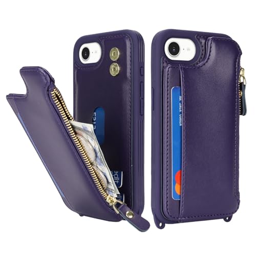 Portefeuille iPhone 16 Cavor avec poche fermeture éclair et sangle de transport - 3