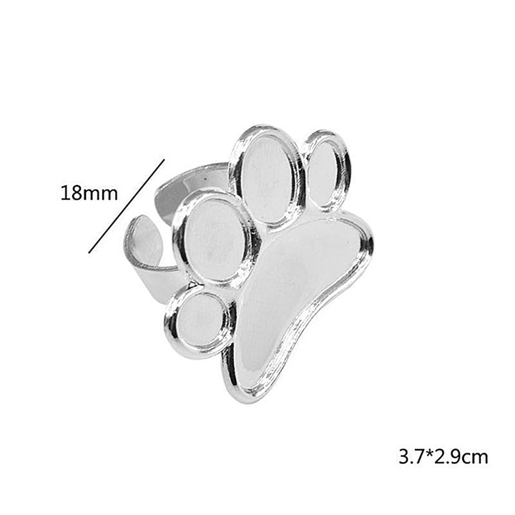 2 piezas de herramienta de manicura bandeja de anillo paleta de esmalte de uñas herramientas de arte de uñas de metal soporte de esmalte de uñas 6
