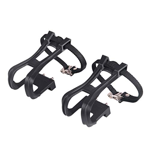 Yzdysg Pedales de bicicleta con clips para dedos de bicicleta, piezas de repuesto para bicicleta estática