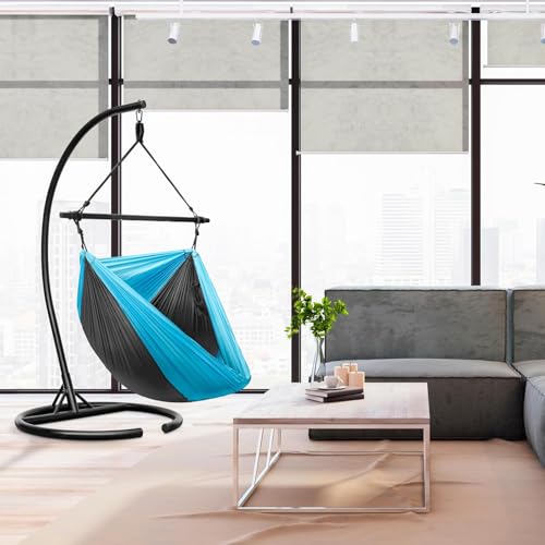 Hanging Hammock Chair | Tree Pod Sensory Swing | Outdoor Camping Cocoon Chair |Foldable Lightweight Swing with 300LB Capacity |Portable Rocking Chair for Camping, Travel, Hiking, Tent & Porch - Image 5