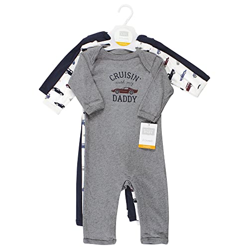 Image of Hudson Baby Baby Cotton Union Suit, 3 Pack