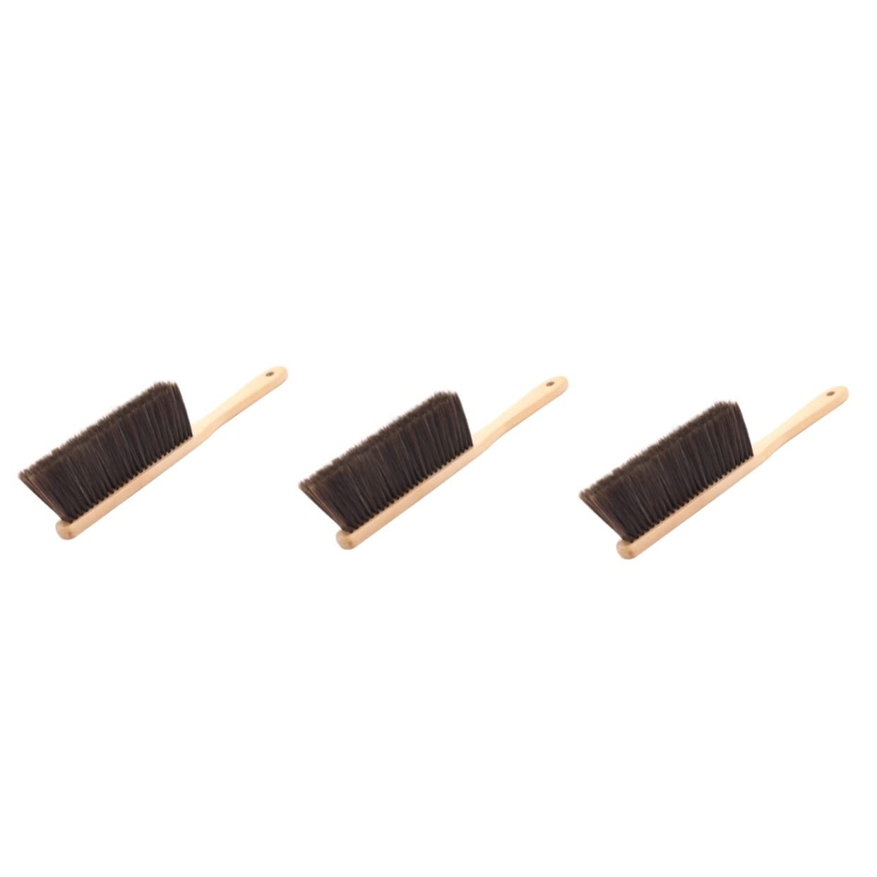 FRCOLOR 3stücke Reinigungsbürste Mit Holzgriff Multifunktionale Staubbesen Für Möbel Couch Bett Und Auto Handfeger Für Effektives Kehren Und Staubentfernung