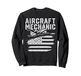 Aircraft Mechanic American Flag Airplane Clothing Gifts. Distressed vintage clothes for an Aircraft Maintenance Technician (AMT) or Aircraft Maintenance Engineer (AME) whose work or job in aviation is repairing airplane