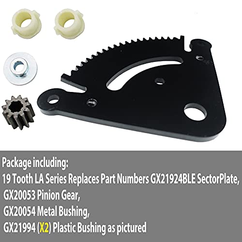 HRepair Flip Manufacturing Steering Sector Gear & Pinion Kit Fits John Deere LA Series - 19 Tooth LA120, LA125, LA130, LA135, LA140, LA145, LA150 Replace Part Number GX21924BLE, GX20053, GX20054 - Thumbnail 5