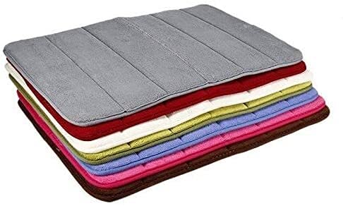 Alfombra de baño Cuarto de baño Alfombra Absorción de agua Alfombra Coral Corral Memoria de espuma Cuarto de baño Matera de cocina Piso de la puerta Baño Absorbente y estera antideslizante resistente