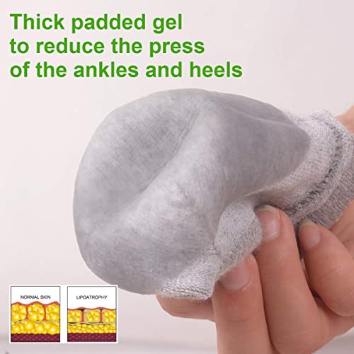 Image of Spa Gel Half Heel Socks Anti Crack Silicon Gel Heel And Foot Protector Moisturizing Socks For Foot Care, Cracks Free Size For Men And Women (Spa Gel Half Socks, 1 Pair), Blue