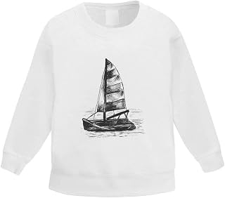 Azeeda 'Sail Boat' Kid's Sweatshirt/Jumper (3-4 Years) (KW00025687)