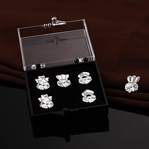 ASTER 3 Pairs Earring Lifters Earring Support Backs for Heavy Earrings Drooping, Earring Lifters Backs Repacements for Heavy Earrings with Storage Box