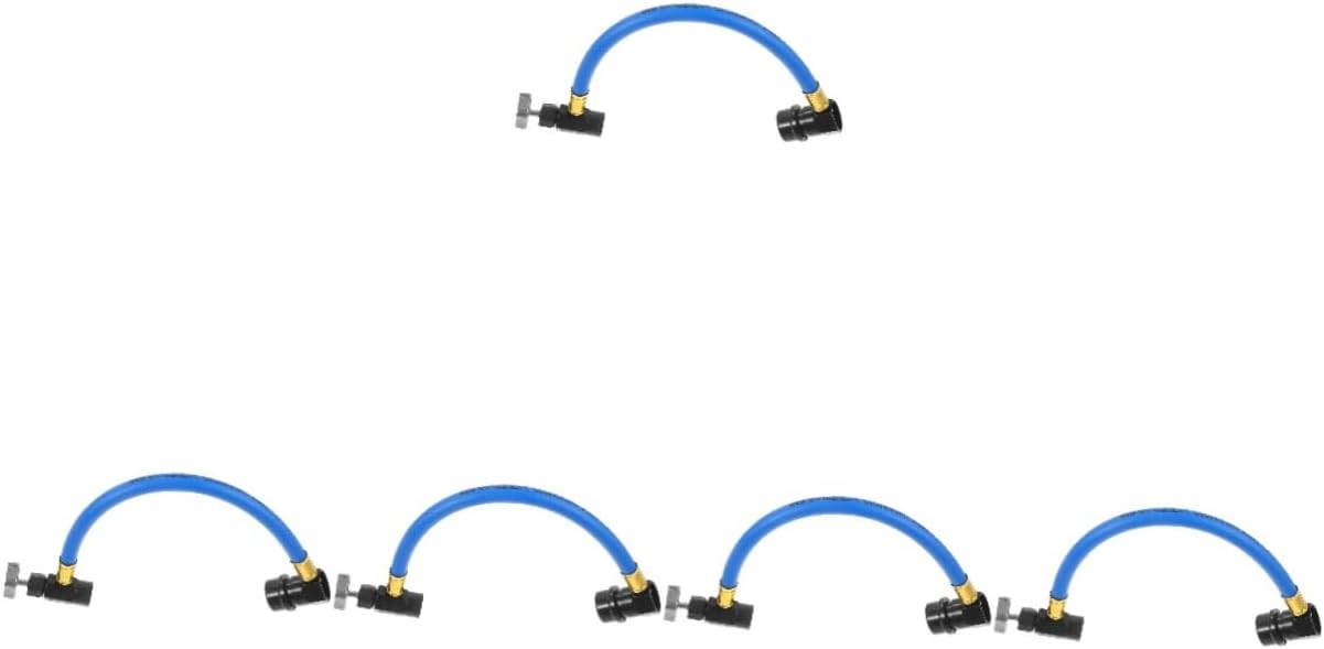 5pcs Automotive Air Conditioner Recharge Hose Kit Flexible Thread Tube Leak-resistant Design for Efficient Car Cooling System Maintenance