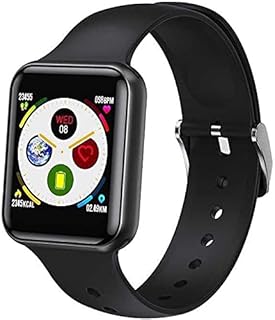 ساعة ذكية مضادة للماء تعمل باللمس بالكامل - Sn72، اسود