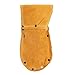 Yellow Cowhide Tool Waist Bag, Thickened Multifunctional Hardware Storage Toolkit, Fireproof Thread and Reinforced Rivets, for Electrical, Mechanical Work
