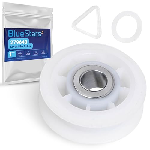 BlueStars 279640 Dryer Idler Pulley Replacement Part - Compatible with Whirlpool & Kenmore Dryers - Replaces 3388672 697692 AP3094197 W10468057