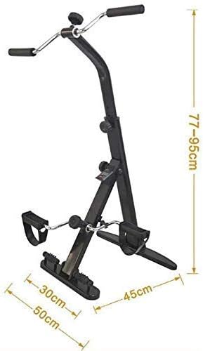 Elderly Folding Pedal Exerciser/Under Desk Fitness Rehab Equipment Seniors/Folding Mini Stationary Bike/Upper and Lower Limbs Rehabilitation Training Device, Exercise Bike