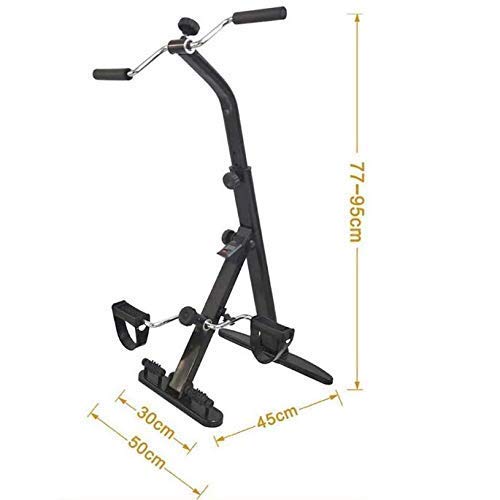 Ejercitador de pedales plegable para personas mayores/Equipo de rehabilitación de fitness debajo del escritorio/Mini bicicleta estática plegable para personas mayores/Dispositivo de entrenamiento de