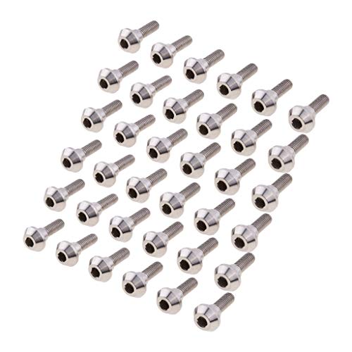 Homyl 36 peças M6 X 20 mm Parafusos de freio a disco de titânio para Yamaha R1 R6