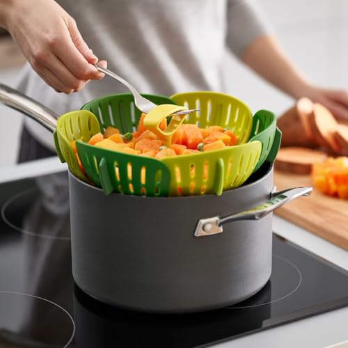 Miniatura 3 de Joseph Joseph Bloom Cesta Vaporera Plegable Para Verduras, Almacenamiento Compacto - Verde