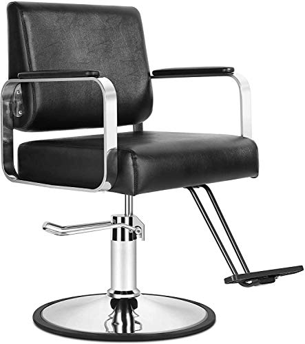 Beauty4Star Hair Stylist Salon Chair for Hair Cutting Styling Dyeing with Oil Pump and Foot Rest