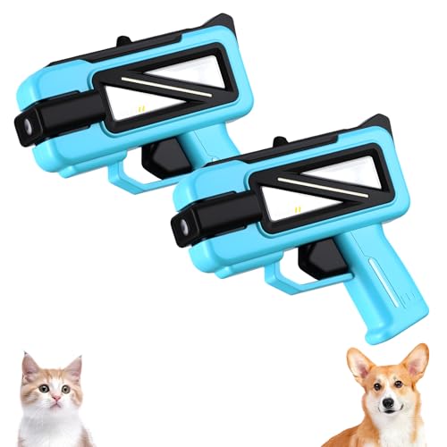 Geelin 2 Pack Squirt Spray for Cats Dogs Training Squirt for Cats Deterrent Water Spray Pistols for Dogs Pets Training (Square Style,Blue Black)